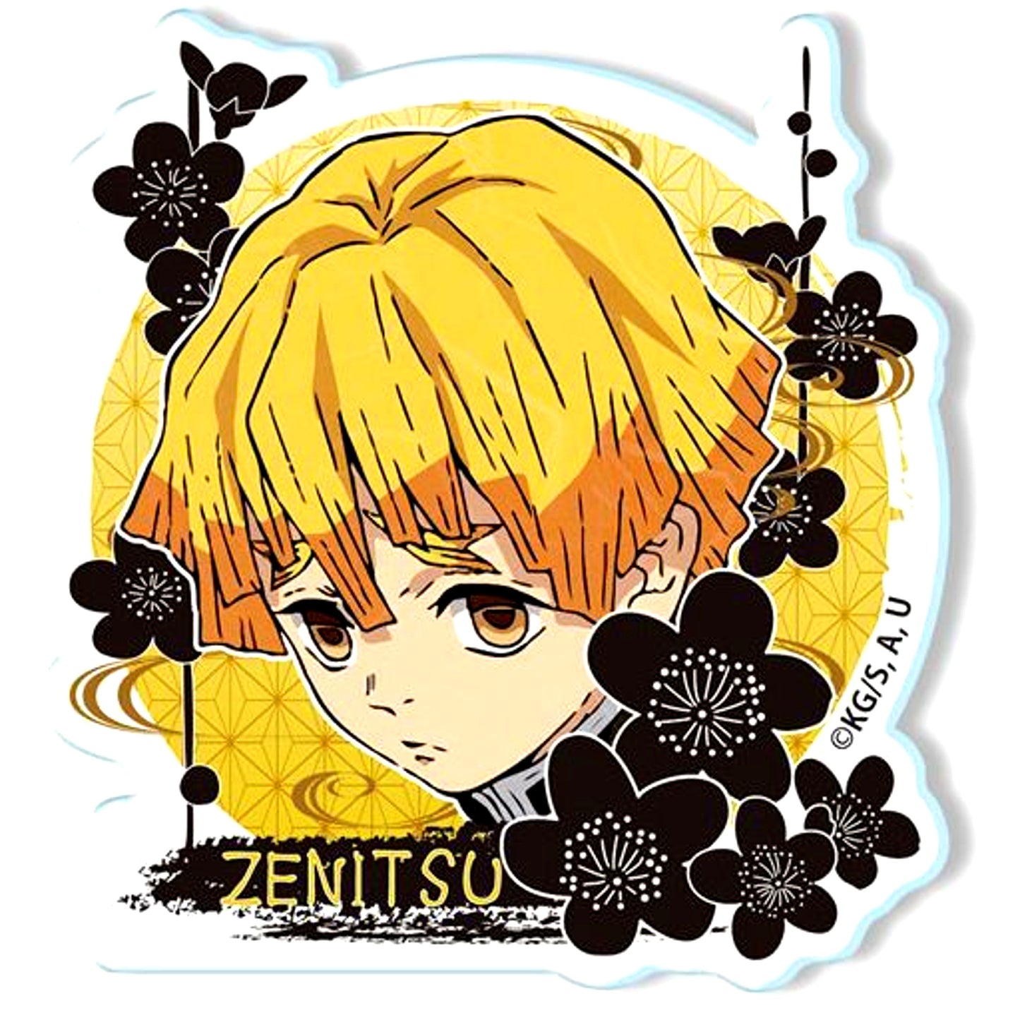 Zenitsu Agatsuma 03 Demon Slayer Acrylic Button [USED]