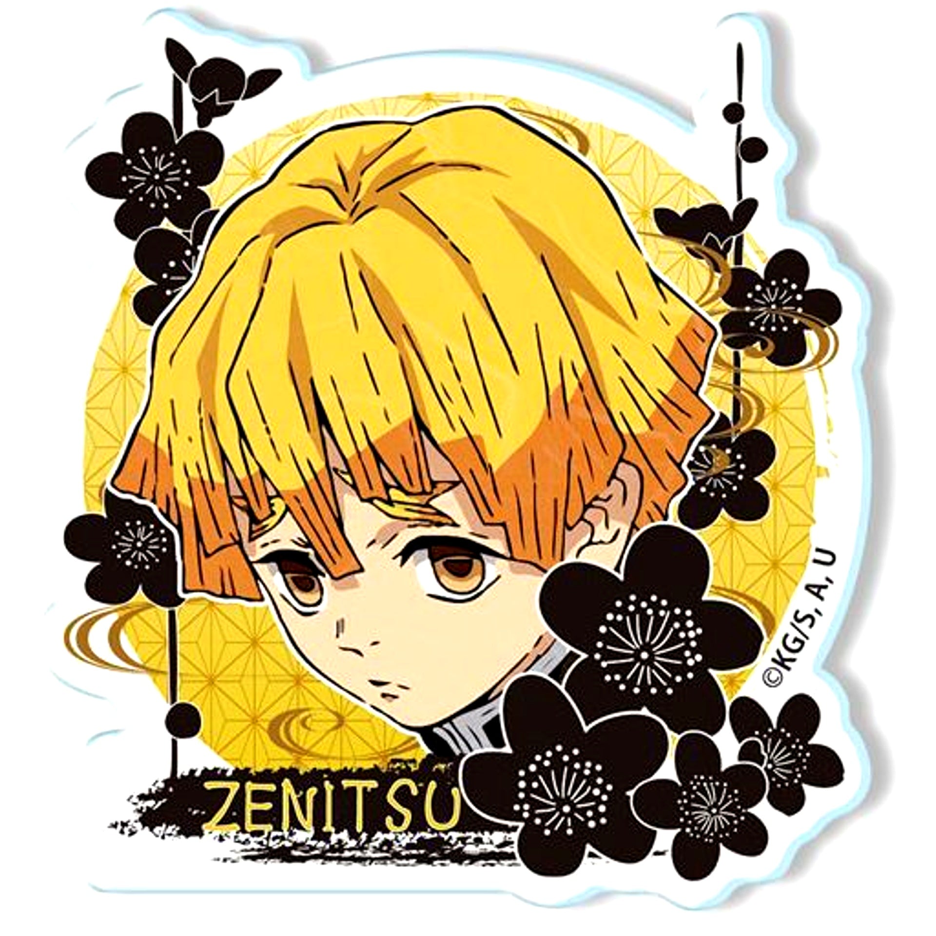 Zenitsu Agatsuma 03 Demon Slayer Acrylic Button [USED]