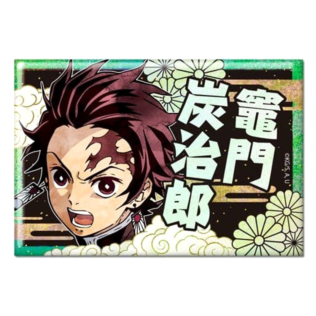 Demon Slayer: Kimetsu no Yaiba Tanjiro Kamado B Hologram Can Badge Design 02 Buttons [USED]