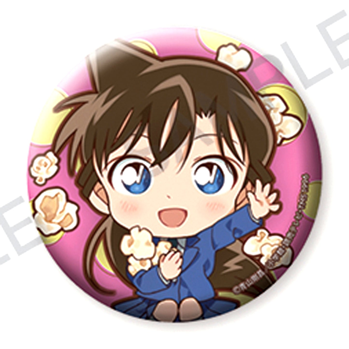 Ran Mouri Detective Conan Button + Snacks Ver. [USED]