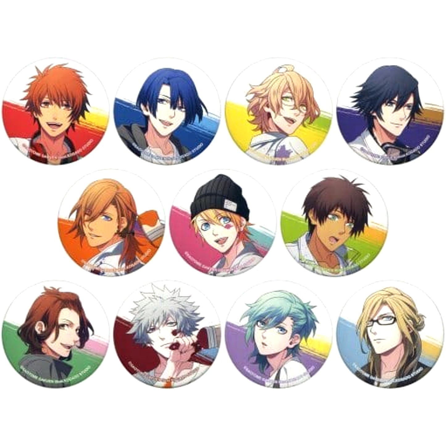 Uta no Prince Sama Otoya Ittoki & Others Trading Can Badge SHINING Art Ver. animate Girls Festival 2015 Limited All 11 Types Set Buttons [USED]