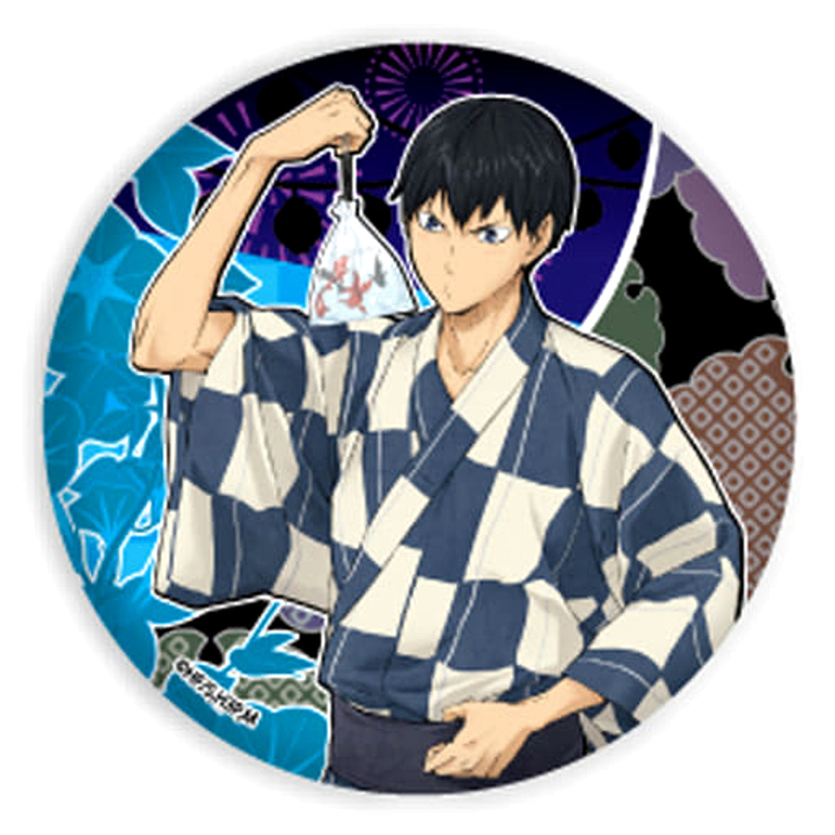 Haikyu!! Tobio Kageyama Can Badge 01 Yukata Ver. Buttons [USED]