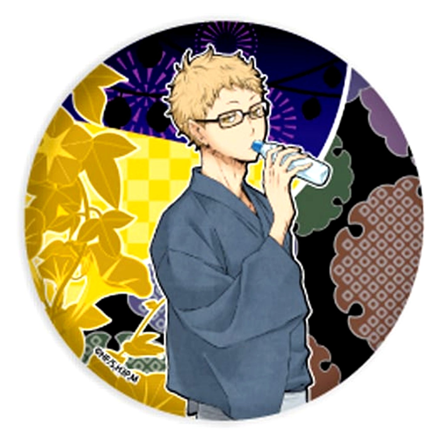 Kei Tsukishima Haikyu!! Button 01. Yukata Ver. [USED]
