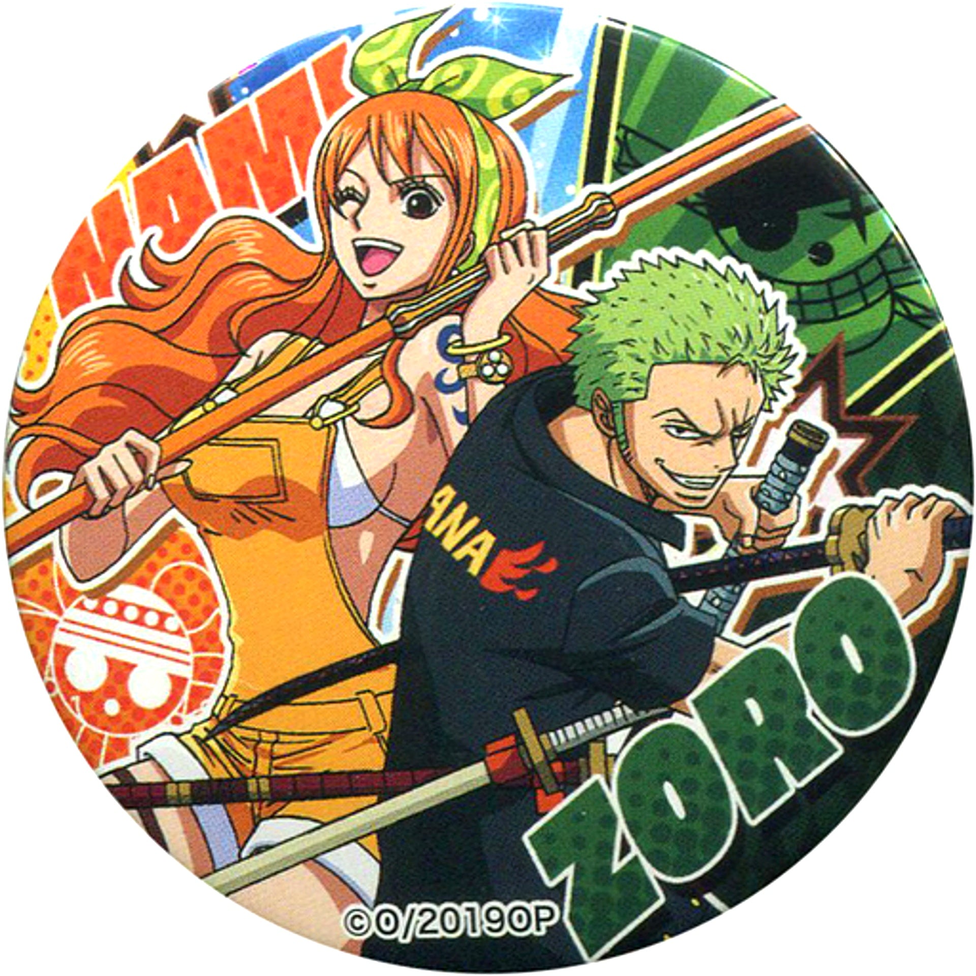 Nami & Zoro One Piece Movie STAMPEDE Button Theater Goods [USED]