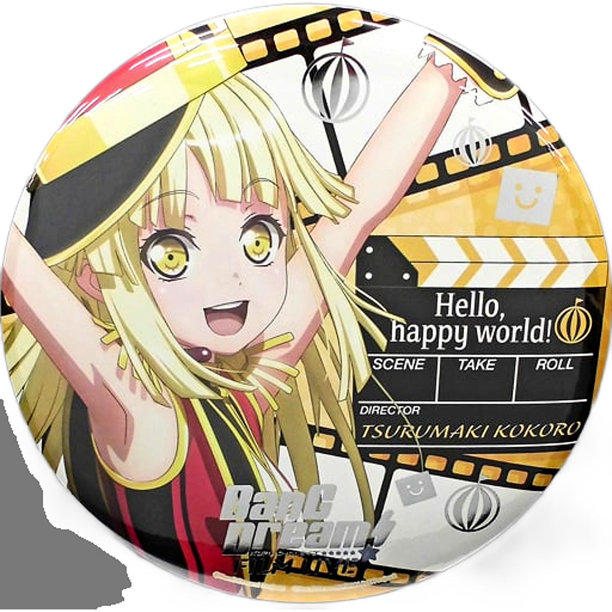 Kokoro Tsurumaki BanG Dream FILM LIVE BIG Button C96 Advance Ticket Bonus [USED]
