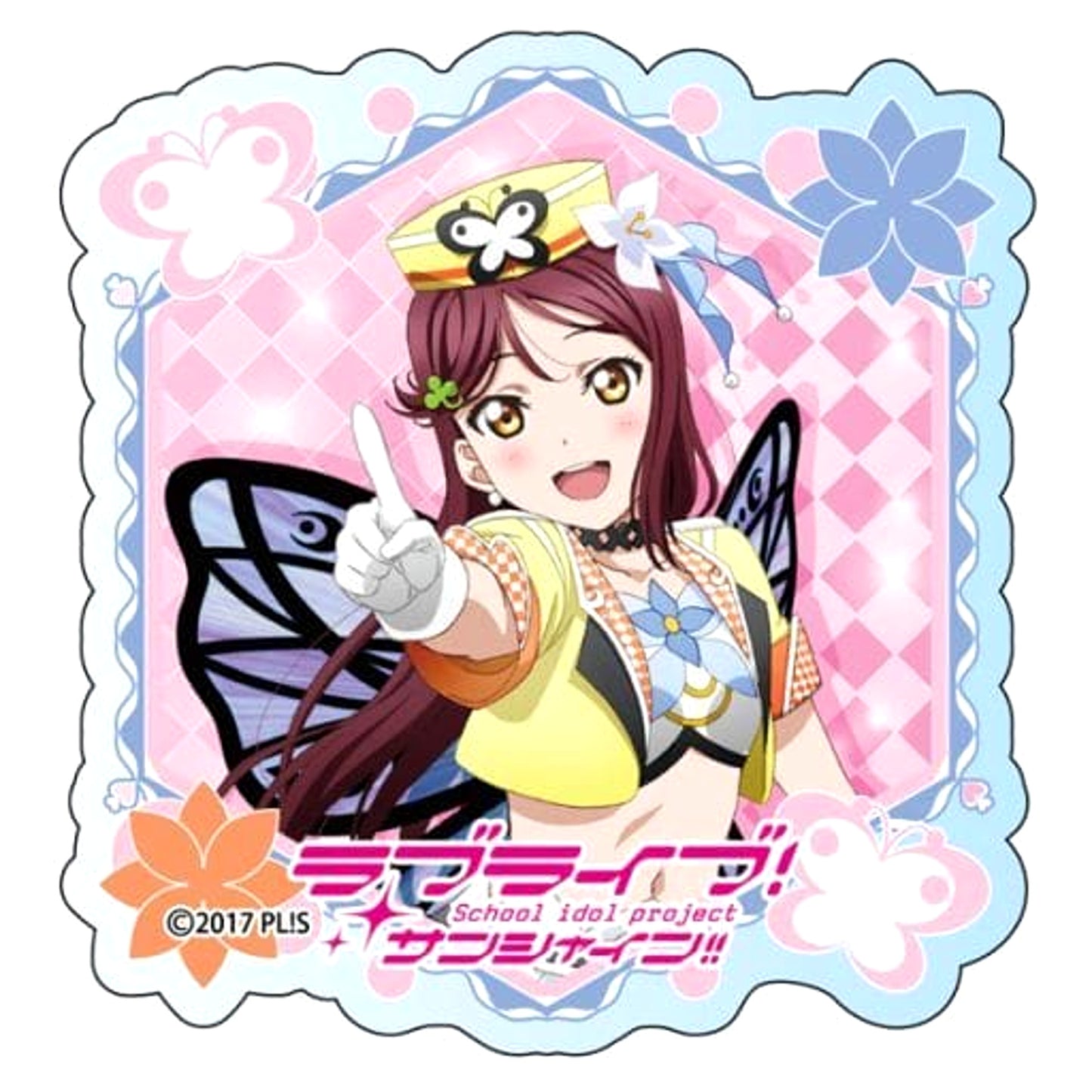 Love Live! Sunshine!! Riko Sakurauchi Acrylic Badge Mitaiken Horizon Ver. Buttons [USED]
