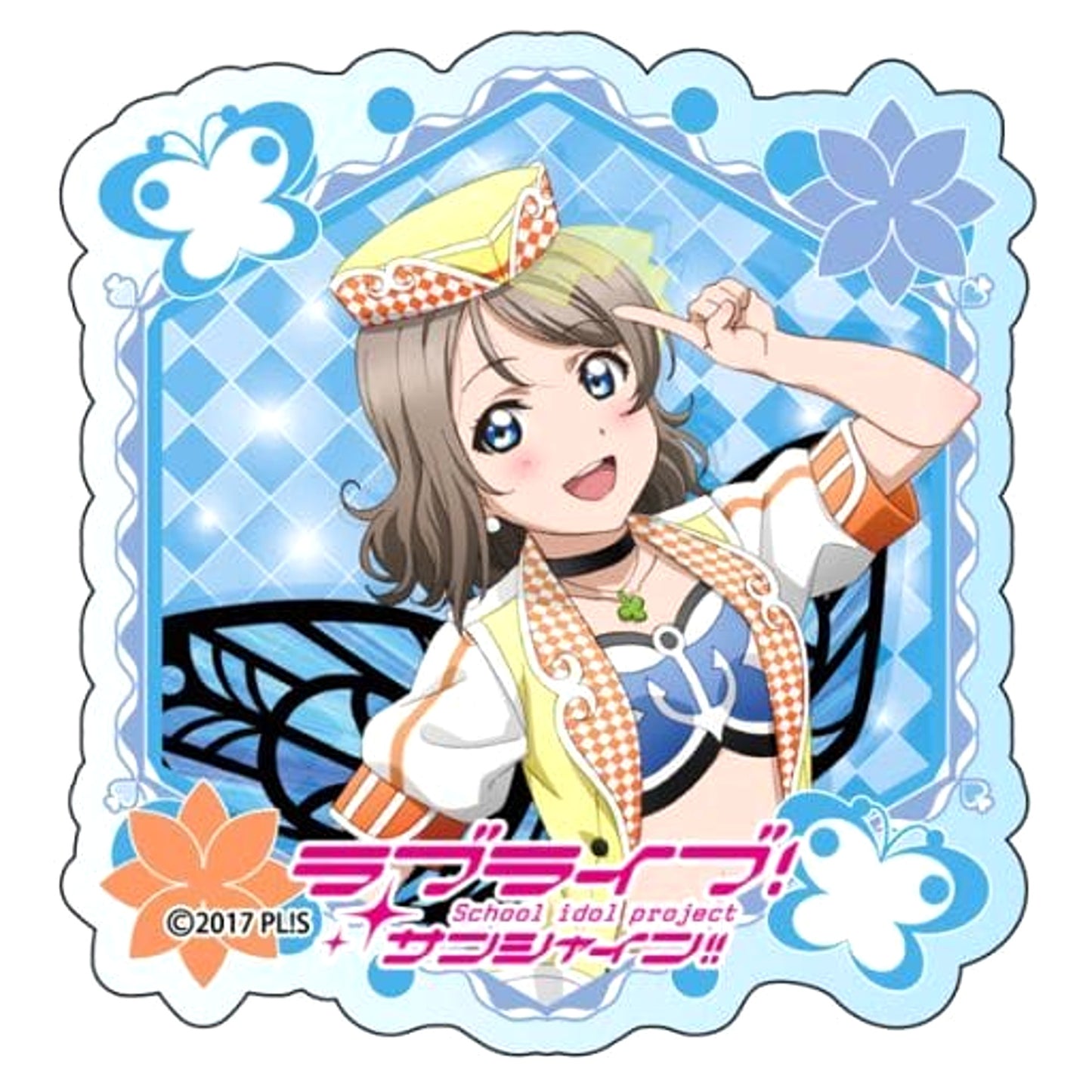 Love Live! Sunshine!! You Watanabe Acrylic Badge Mitaiken Horizon Ver. Buttons [USED]