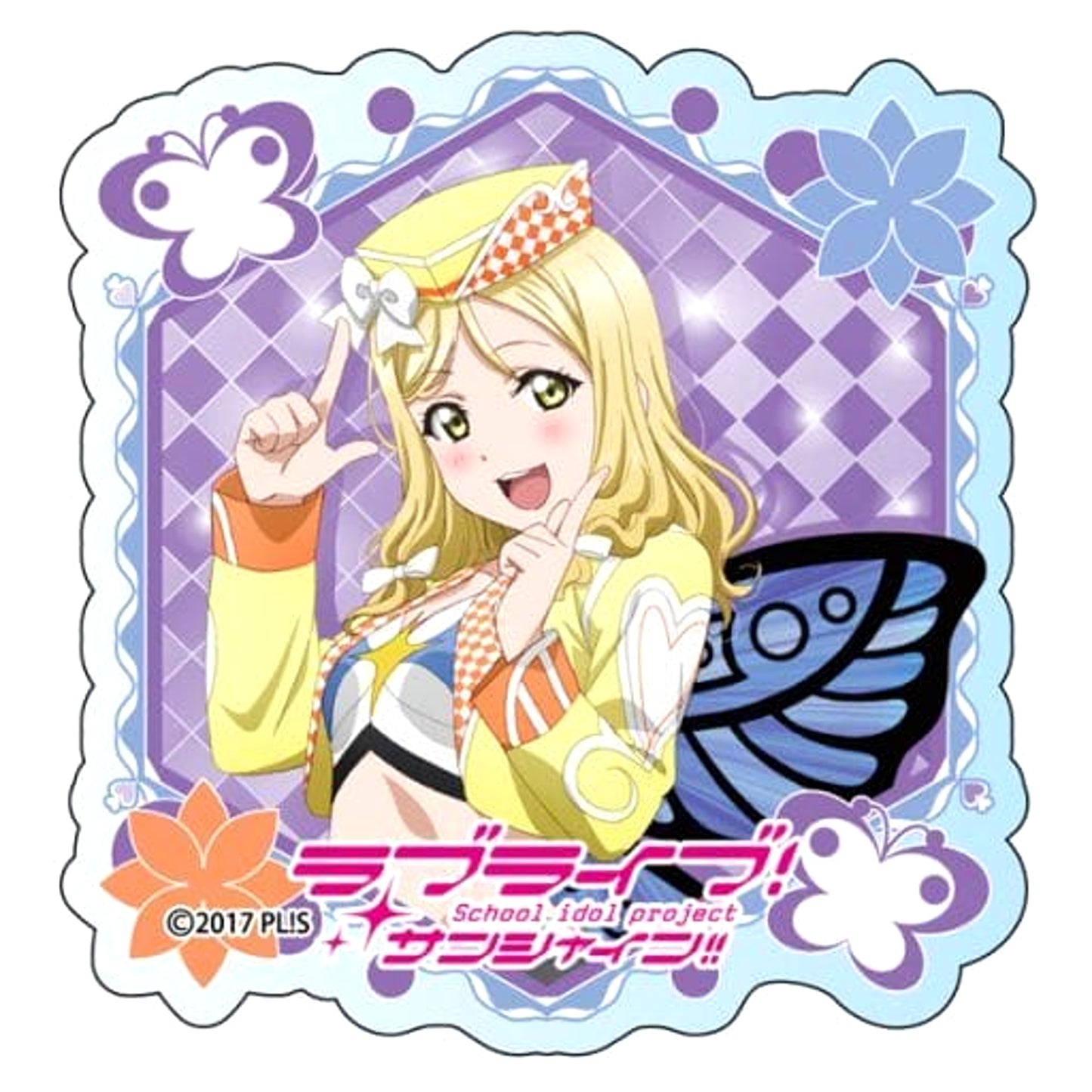 Love Live! Sunshine!! Mari Ohara Acrylic Badge Mitaiken Horizon Ver. Buttons [USED]