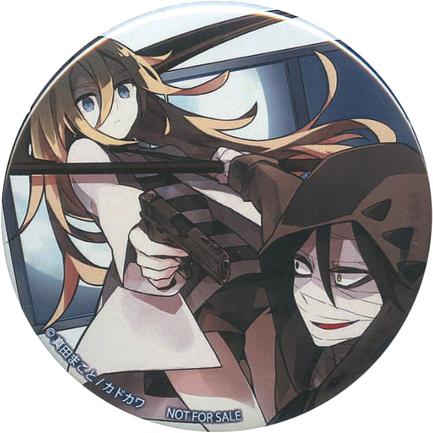 Angels of Death Ray Corporation Zack Original Can Badge animate Limited Waruriru Strap BOX Purchase Bonus Buttons [USED]