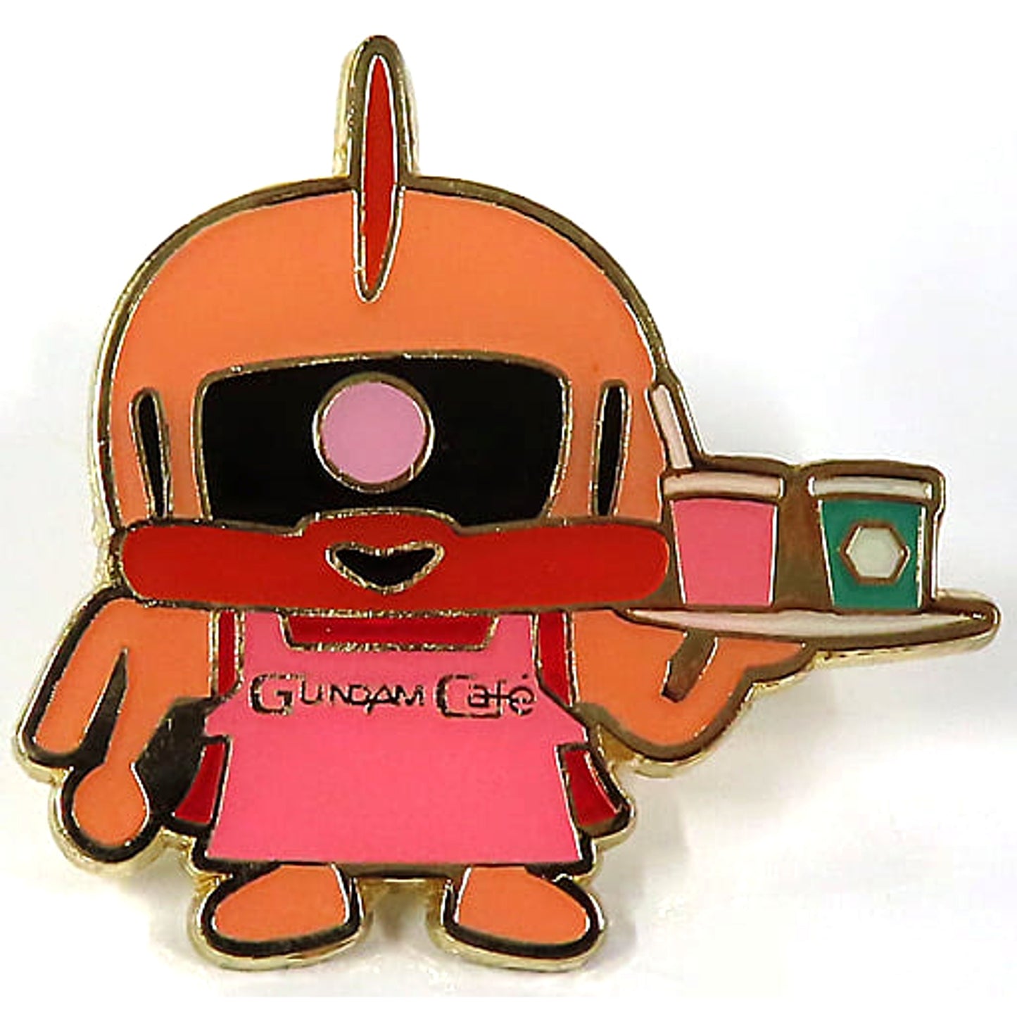 Mobile Suit Gundam x Gundam Cafe-kun Char's Zaku-kun Pins Gundam Cafe Limited Pins [USED]