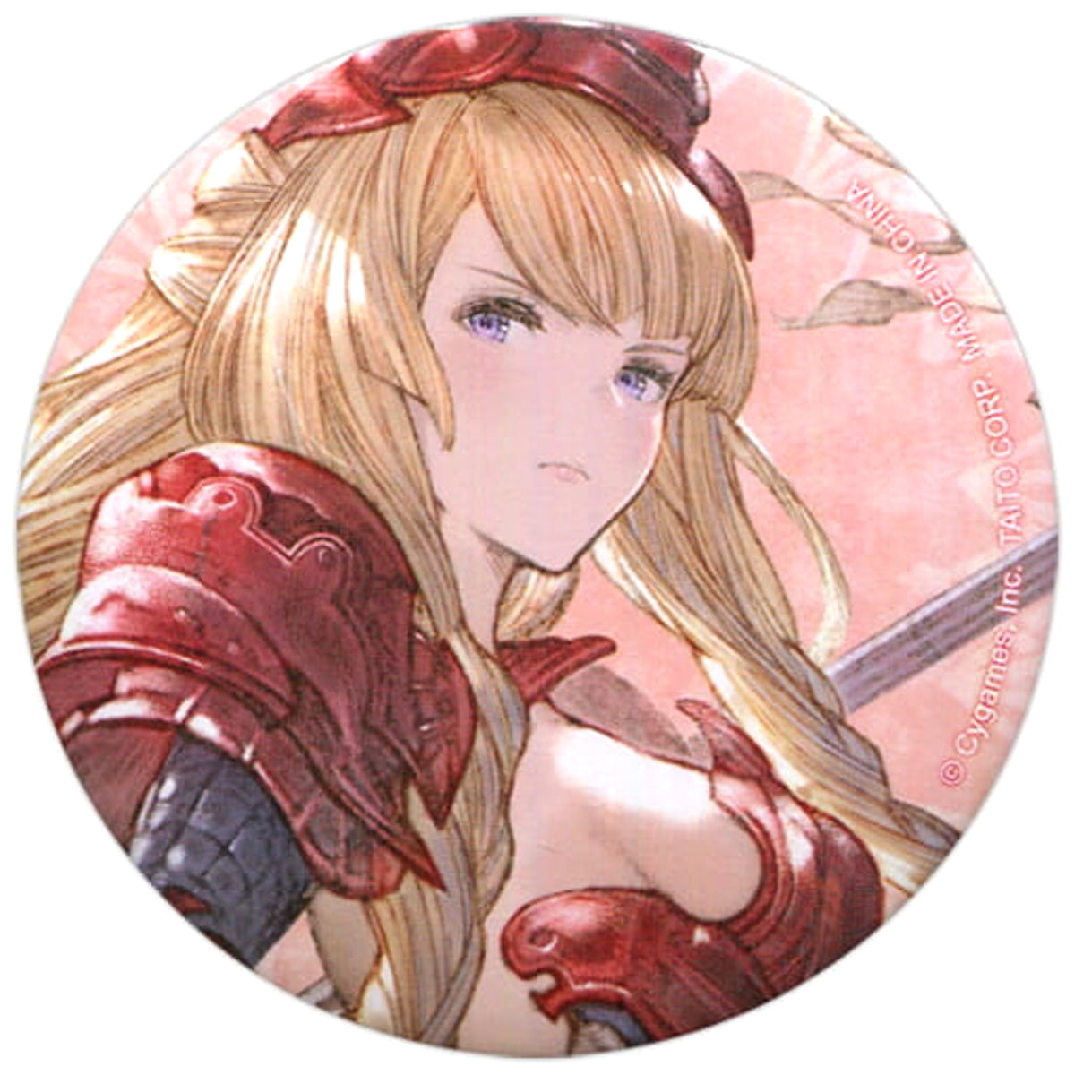 Granblue Fantasy Athena Can Badge Buttons [USED]