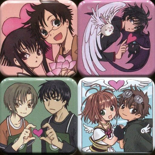 CLAMP Showron & Others Set of 4 Button Set A [USED]