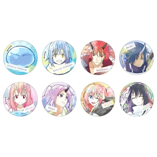 That Time I Got Reincarnated as a Slime Rimuru Tempest & Others Trading Can Badge All 8 Types Set Buttons [USED]