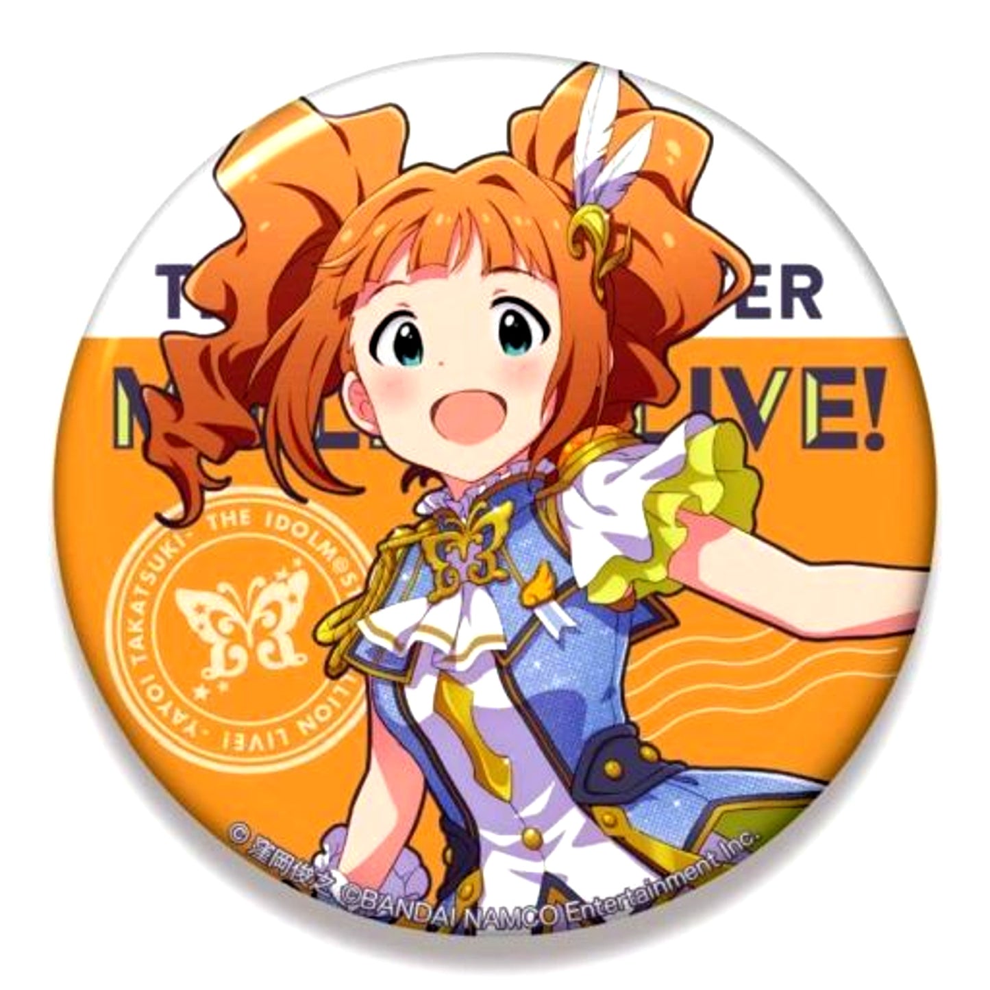 Yayoi Takatsuki Lumiere Papillon Ver. Big Badge The Idolmaster Million Live [USED]
