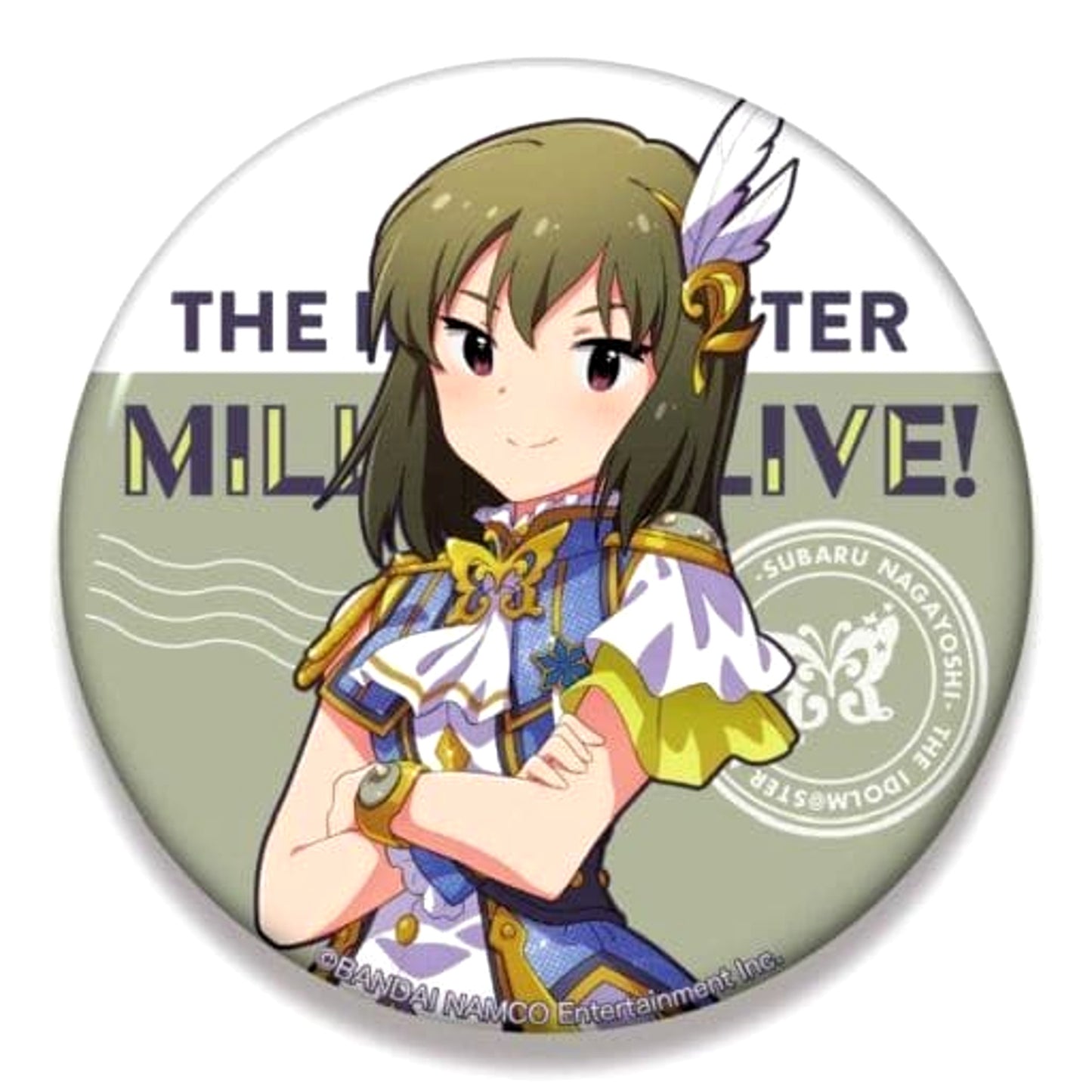 THE IDOLM@STER Million Live! Subaru Nagayoshi Lumiere Papillon Ver. Big Can Badge Buttons [USED]