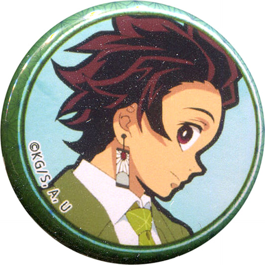 Junior High and High School!! Kimetsu Academy Story Tanjiro Kamado Profile Random Can Badge Part 1 ufotable cafe Limited Buttons [USED]