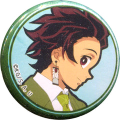 Junior High and High School!! Kimetsu Academy Story Tanjiro Kamado Profile Random Can Badge Part 1 ufotable cafe Limited Buttons [USED]