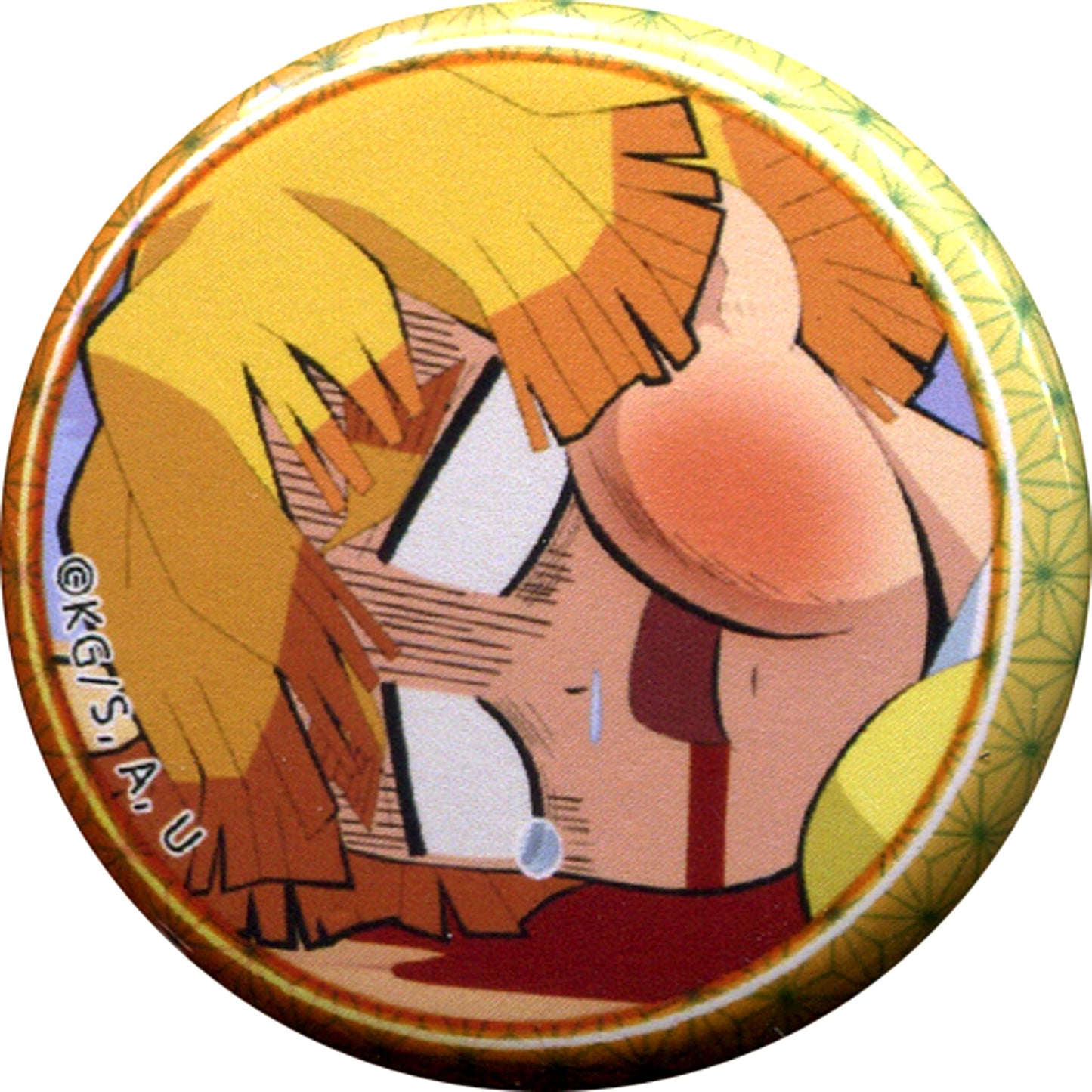 Secret 1 Zenitsu Agatsuma Vomiting Blood Kimetsu Gakuen Demon Slayer Random Button Part 2 ufotable cafe [USED]