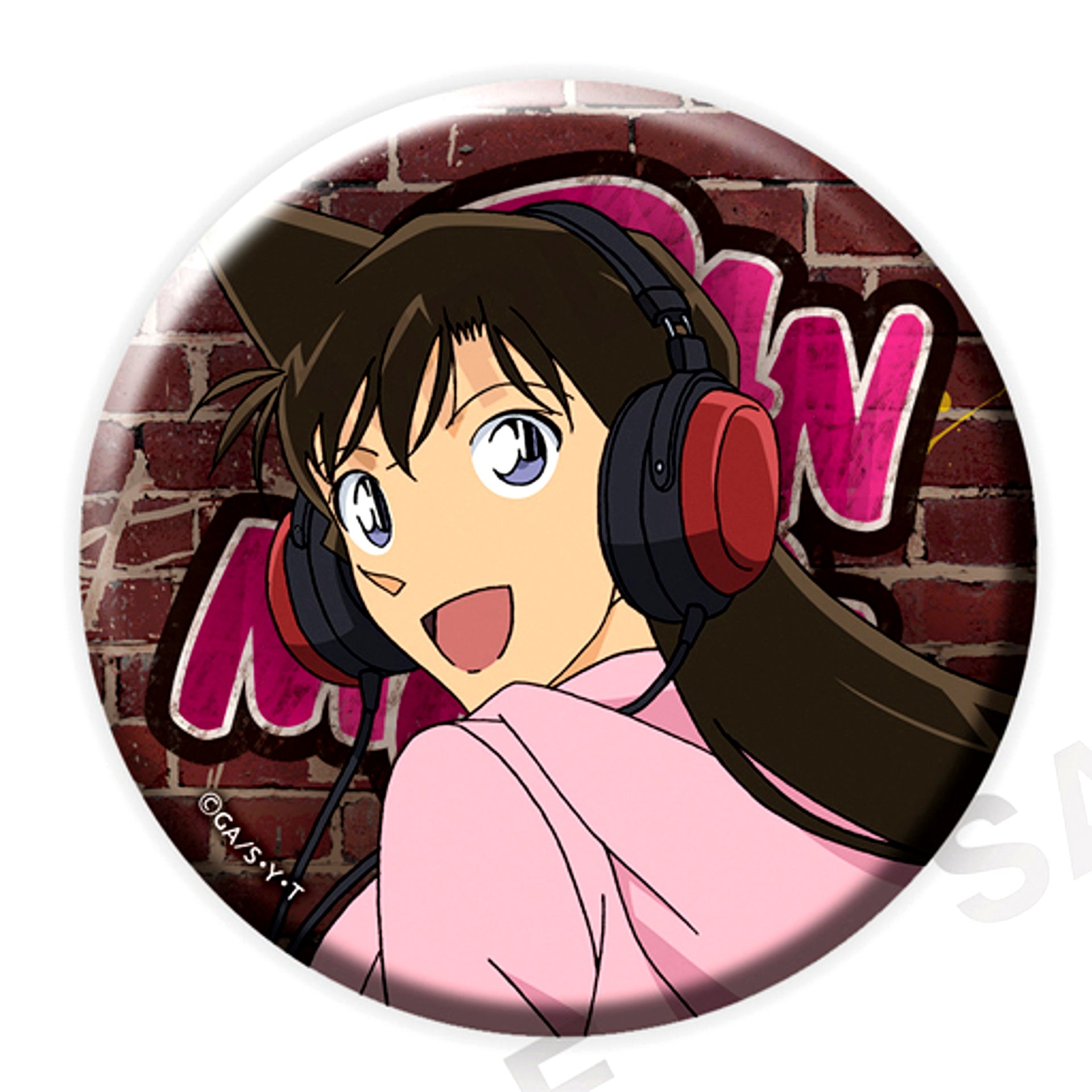 Ran Mouri Detective Conan Button + Headphone Ver. [USED]