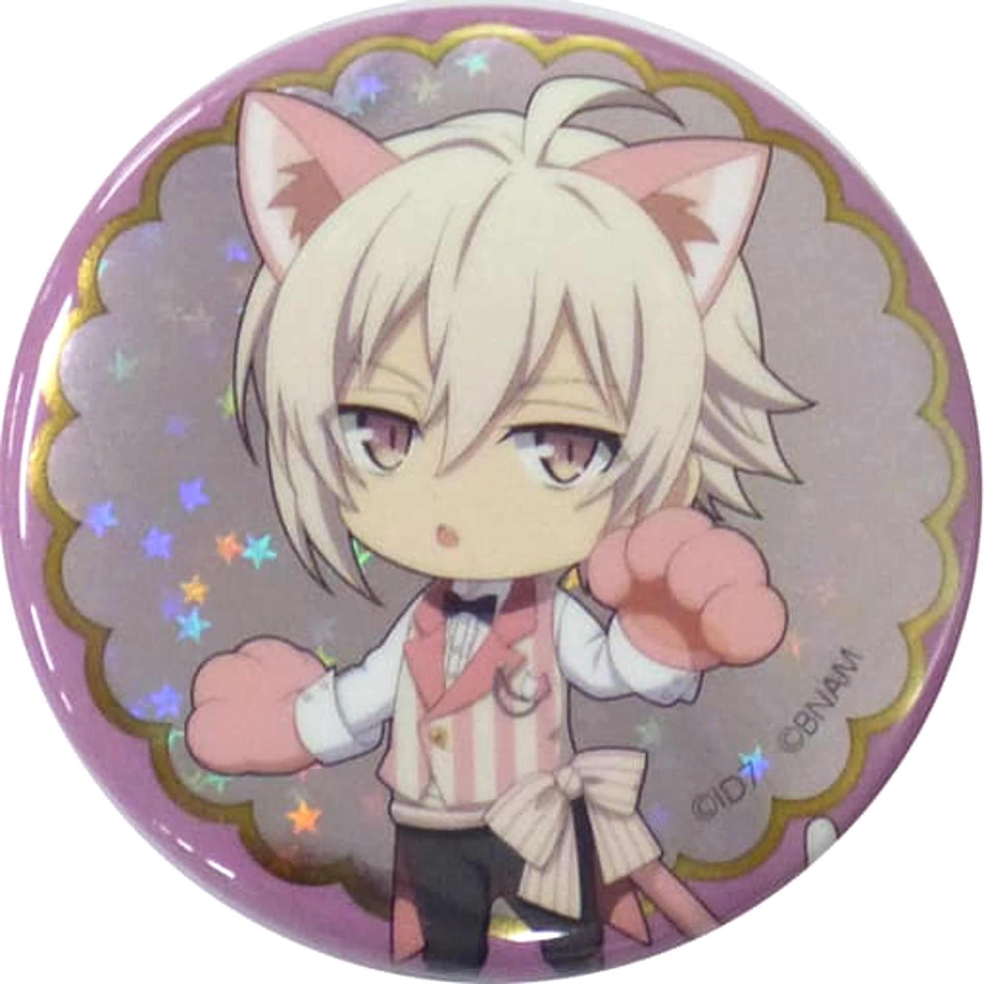 IDOLiSH7 Tenn Kujo Kirakira 56mm Can Badge In Namja Town 4th Anniversary Festival: Kimi to Namja de Ai na Nyaito! Limited Rainbow Roulette Prize B Buttons [USED]