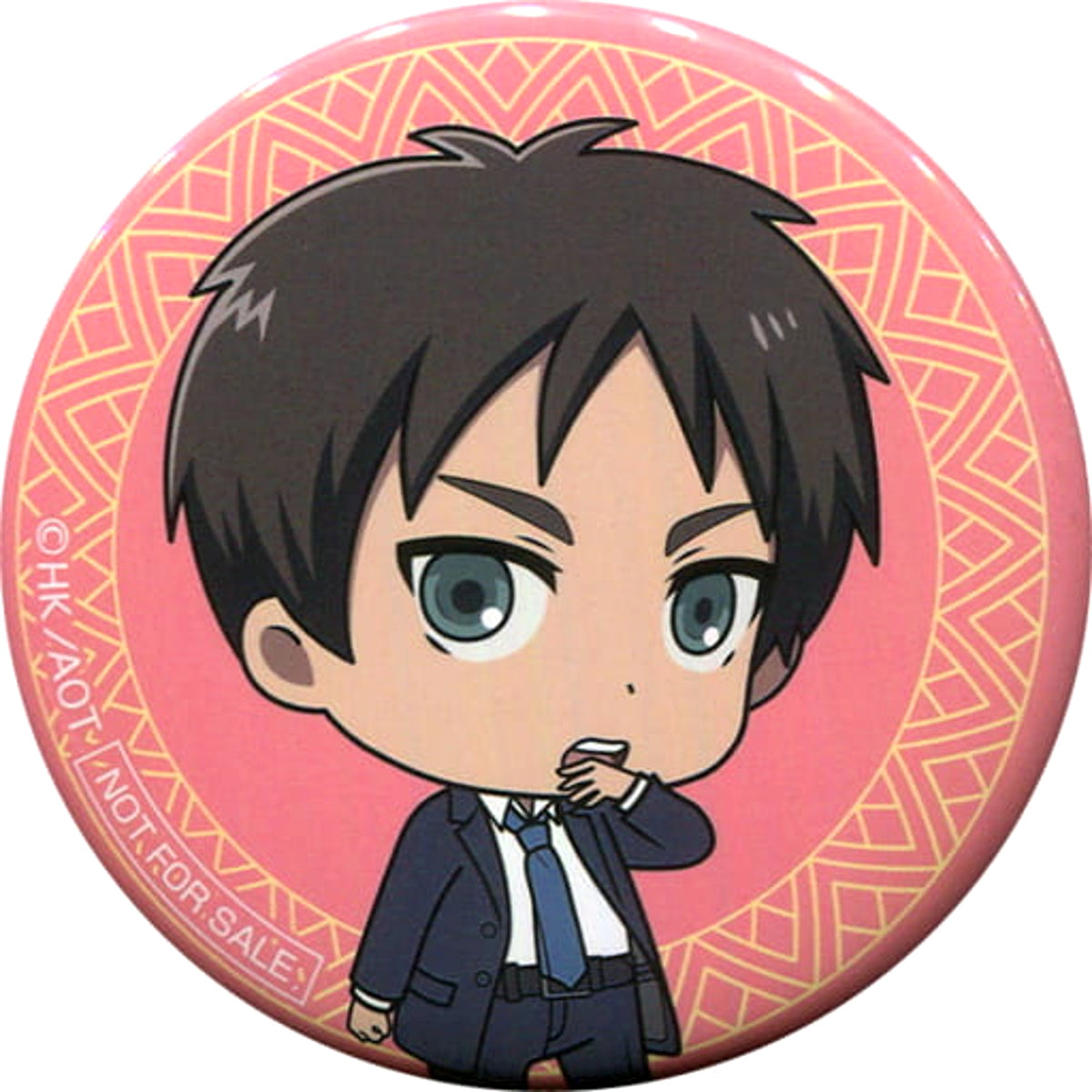 Ellen Yeager SD Attack on Titan Original Button Sukiya Limited Take-Out Order Specials [USED]