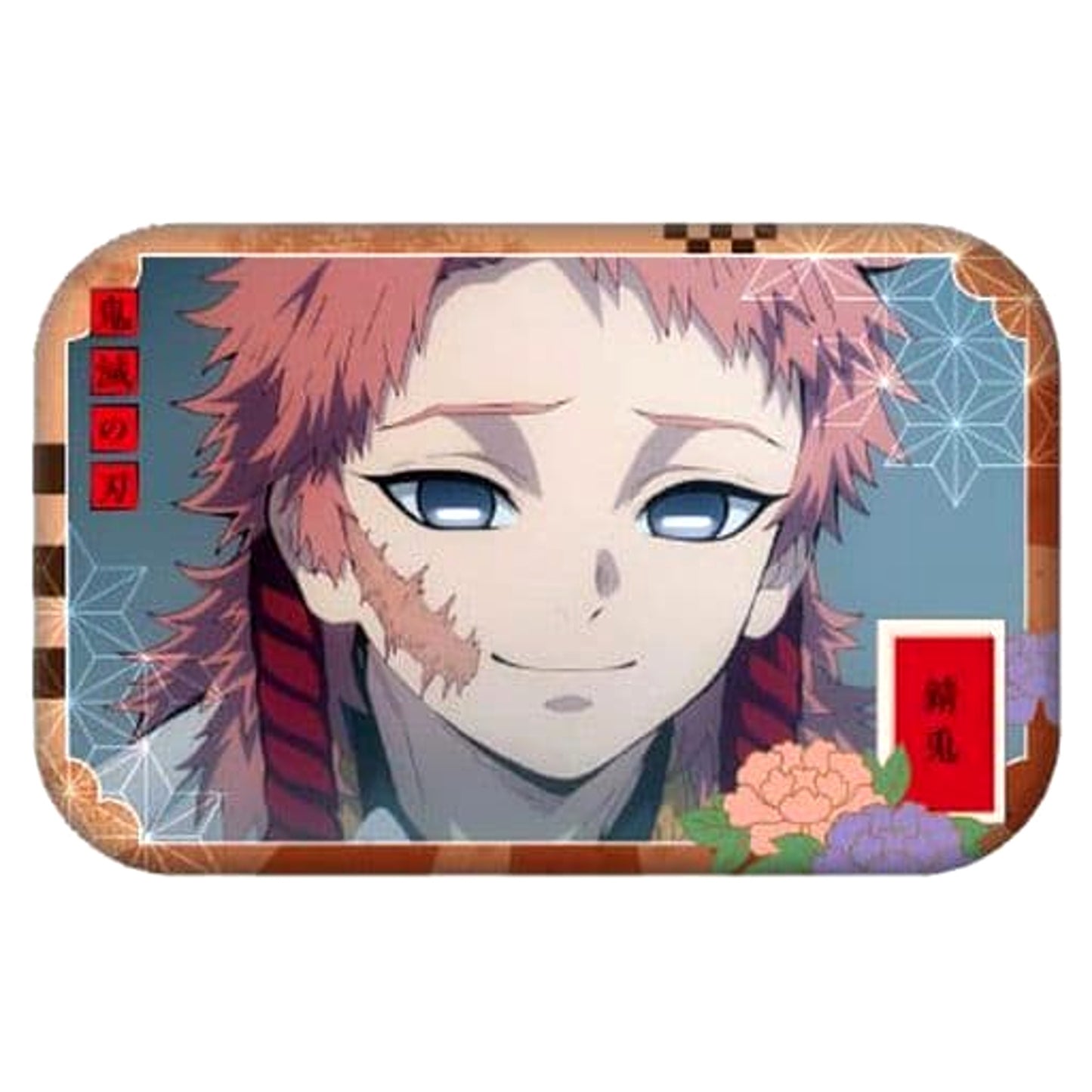 Demon Slayer: Kimetsu no Yaiba Sabito Round Squiare Can Badge 2 Buttons [USED]