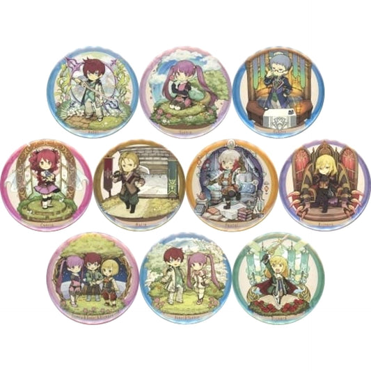 Tales of Graces f Asvel Land & Others Character Chronicle Trading Can Badge All 10 Types Set Buttons [USED]