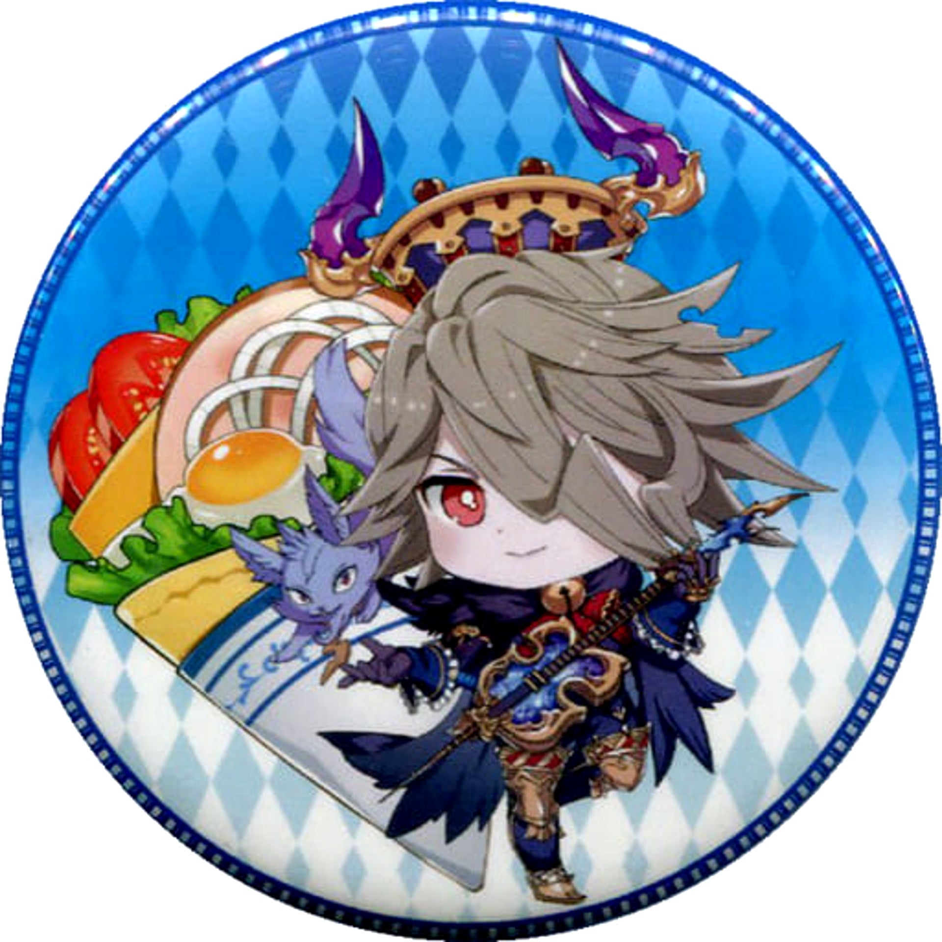 Granblue Fantasy Baal Trading Can Badge Vol.3 Chara Cre! meets GRANBLUE FANTASY Vol.3 Exclusive Buttons [USED]