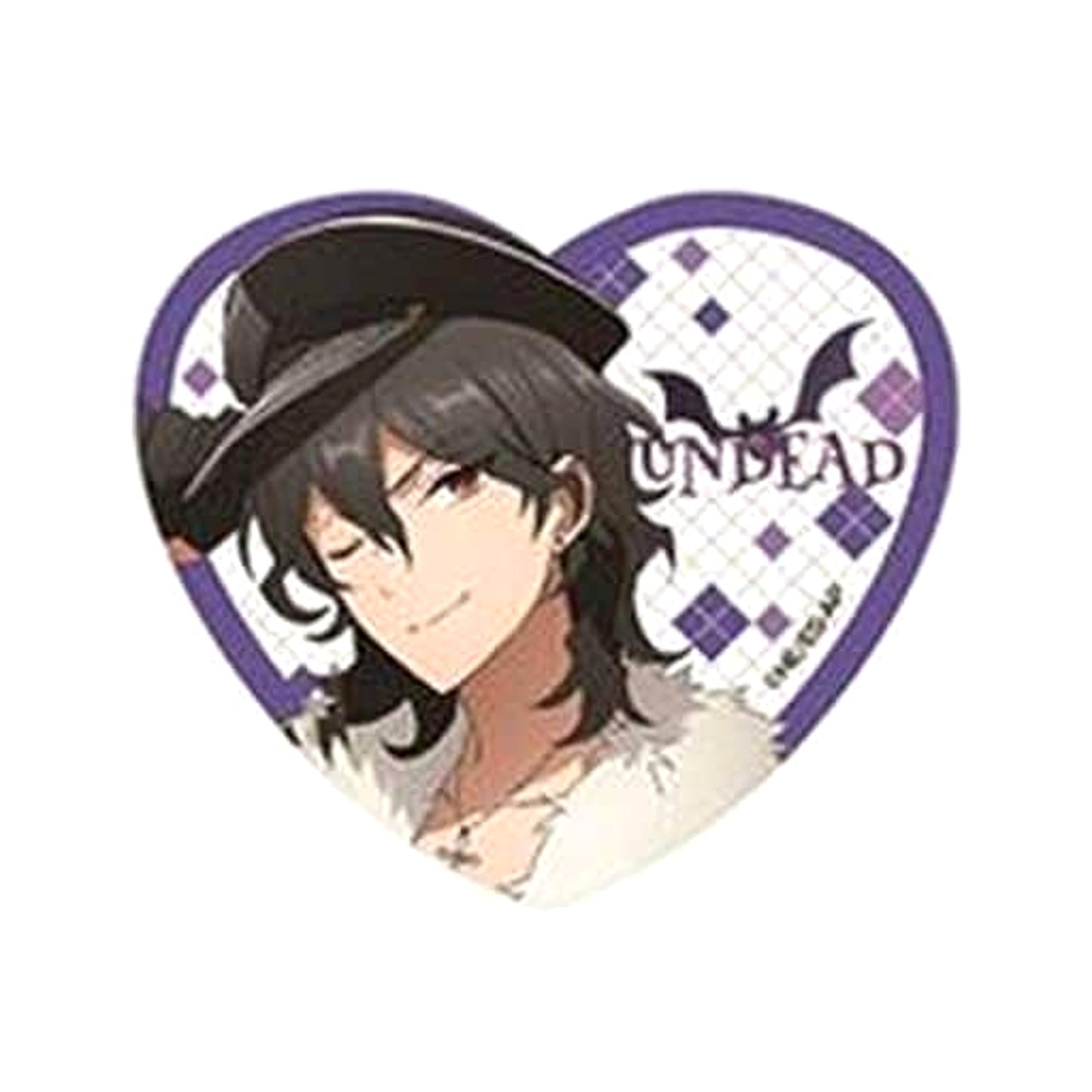 Rei Sakuma Ensemble Stars! Heart Shaped Glitter Acrylic Badge Vol.1 [USED]