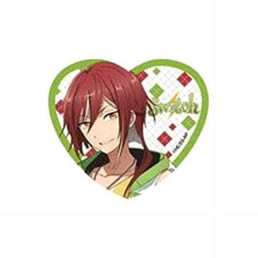 Ensemble Stars! Natsume Sakasaki Heart Shaped Glitter Acrylic Badge Vol.3 Buttons [USED]