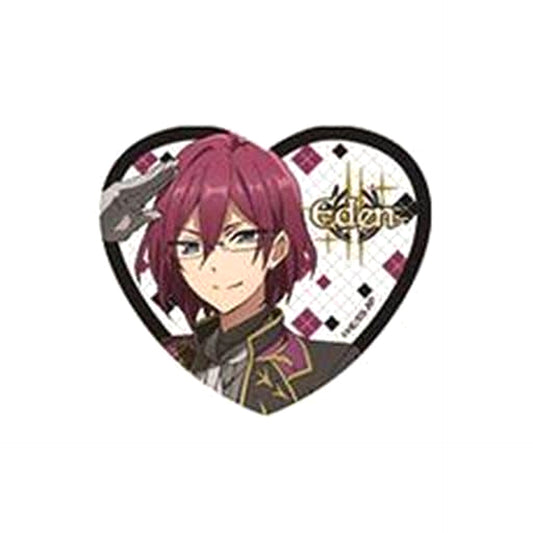 Ensemble Stars! Ibara Saegusa Heart Shaped Glitter Acrylic Badge Vol.3 Buttons [USED]