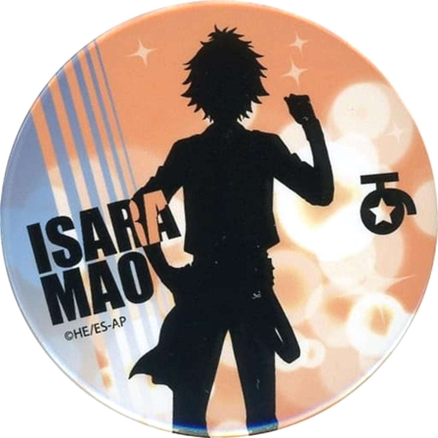 Ensemble Stars! Mao Isara Trading Silhouette Can Badge A Buttons [USED]