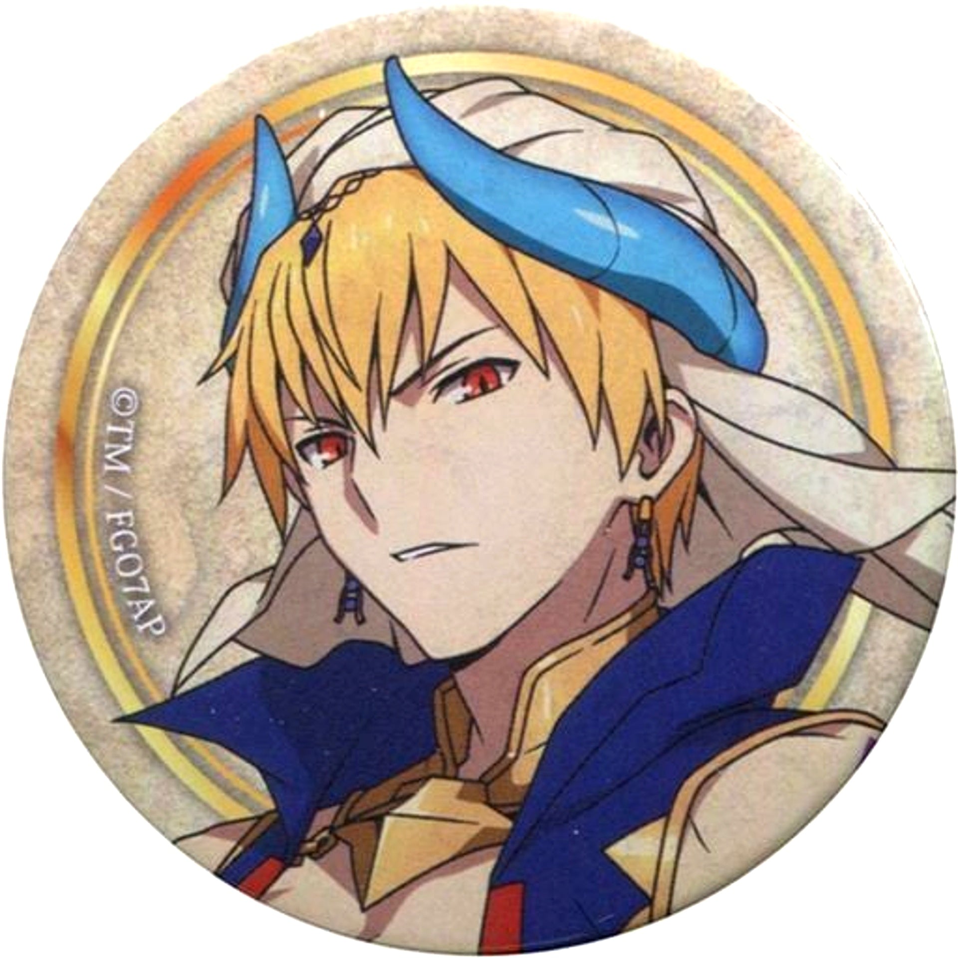 Caster Gilgamesh Fate/Grand Order Absolute Demonic Front Babylonia Button Life Size Exhibition Road to Uruk [USED]