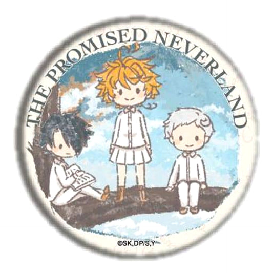 Emma & Others Wood The Promised Neverland Graph Art Design Button 3 Scene Ver. [USED]