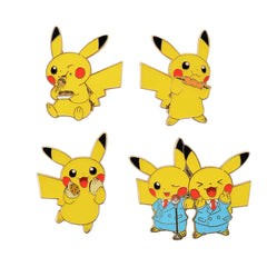 Pokemon Pikachu Pins Pokemon Center Osaka DX Opening Commemoration Limited Set of 4 Pins [USED]
