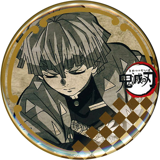 Demon Slayer: Kimetsu no Yaiba Zenitsu Agatsuma Eyes Closed 56mm Can Badge ufotable Dining 4th Period Limited Fun Lottery Prize Buttons [USED]