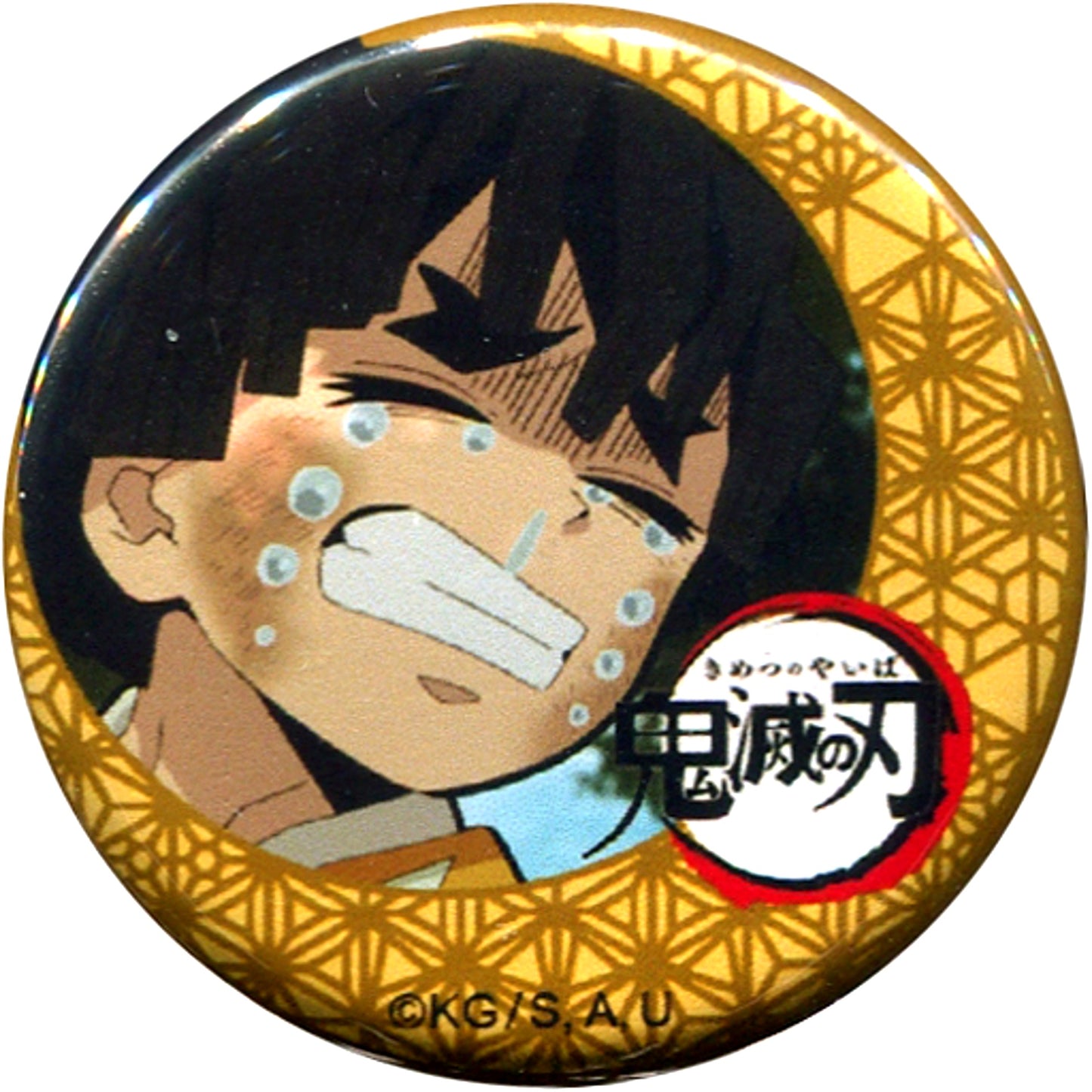 Secret Zenitsu Agatsuma Black Hair Demon Slayer Lottery Button ufotable cafe 5th Season [USED]