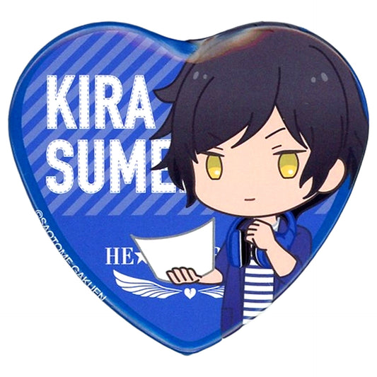 Kira Sumeragi Uta no Prince Sama He Vens Radio Go To Heaven Trading Heart Shaped Can Badge [USED]