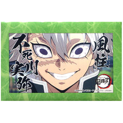 Demon Slayer: Kimetsu no Yaiba Sanemi Shinazugawa Akki Messatsu Hashira Appears Square Can Badge ufotable Cafe 6th Period Limited Buttons [USED]
