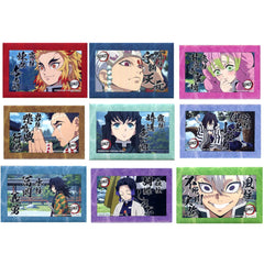 Demon Slayer: Kimetsu no Yaiba Kyojuro Rengoku & Others Square Can Badge Ufotable Cafe Part 6 Akki Messatsu Hashira Appearance Limited All 9 Types Set Buttons [USED]