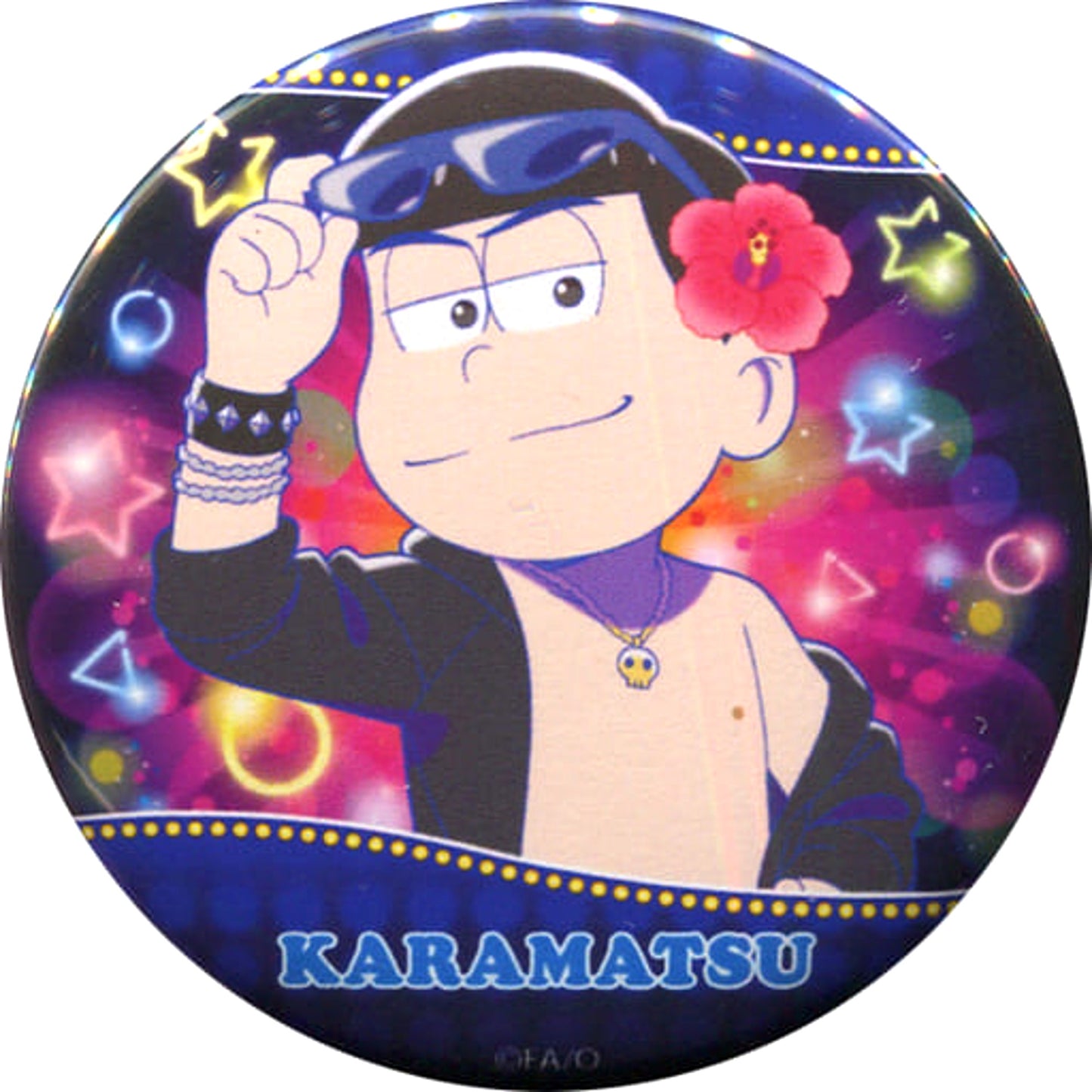 Mr. Osomatsu Karamatsu Webkuji Part 5 Twinkle Summer Night Can Badge Prize F-2 Buttons [USED]