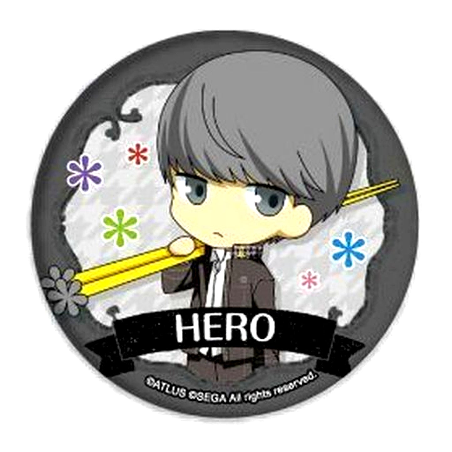 Protagonist Persona 4 The Golden Button 02 Photo Chara [USED]