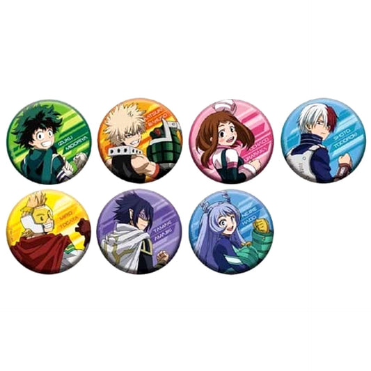 My Hero Academia Izuku Midoriya & Others Can Badge Collection Full Color All 7 Types Set Buttons [USED]