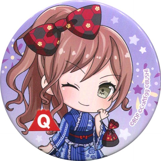 BanG Dream! Girls Band Party! Lisa Imai Can Badge Newly Drawn Mini Characters Fuji-Q Highland Limited Buttons [USED]