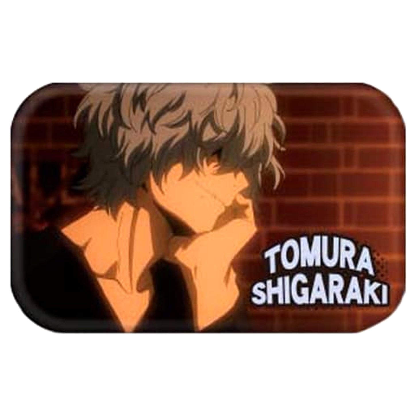 My Hero Academia Tomura Shigaraki Round Squiare Can Badge 4 Buttons [USED]