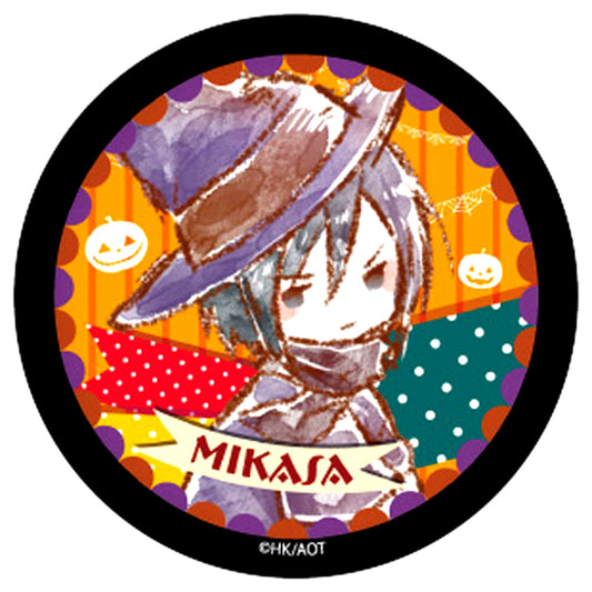 Mikasa Ackerman Halloween Ver. 03 Attack on Titan Blind GraffArt Design Button [USED]