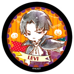 Attack on Titan Levi Ackerman Graph Art Design Blind Packaged Can Badge Halloween Ver.03 Buttons [USED]