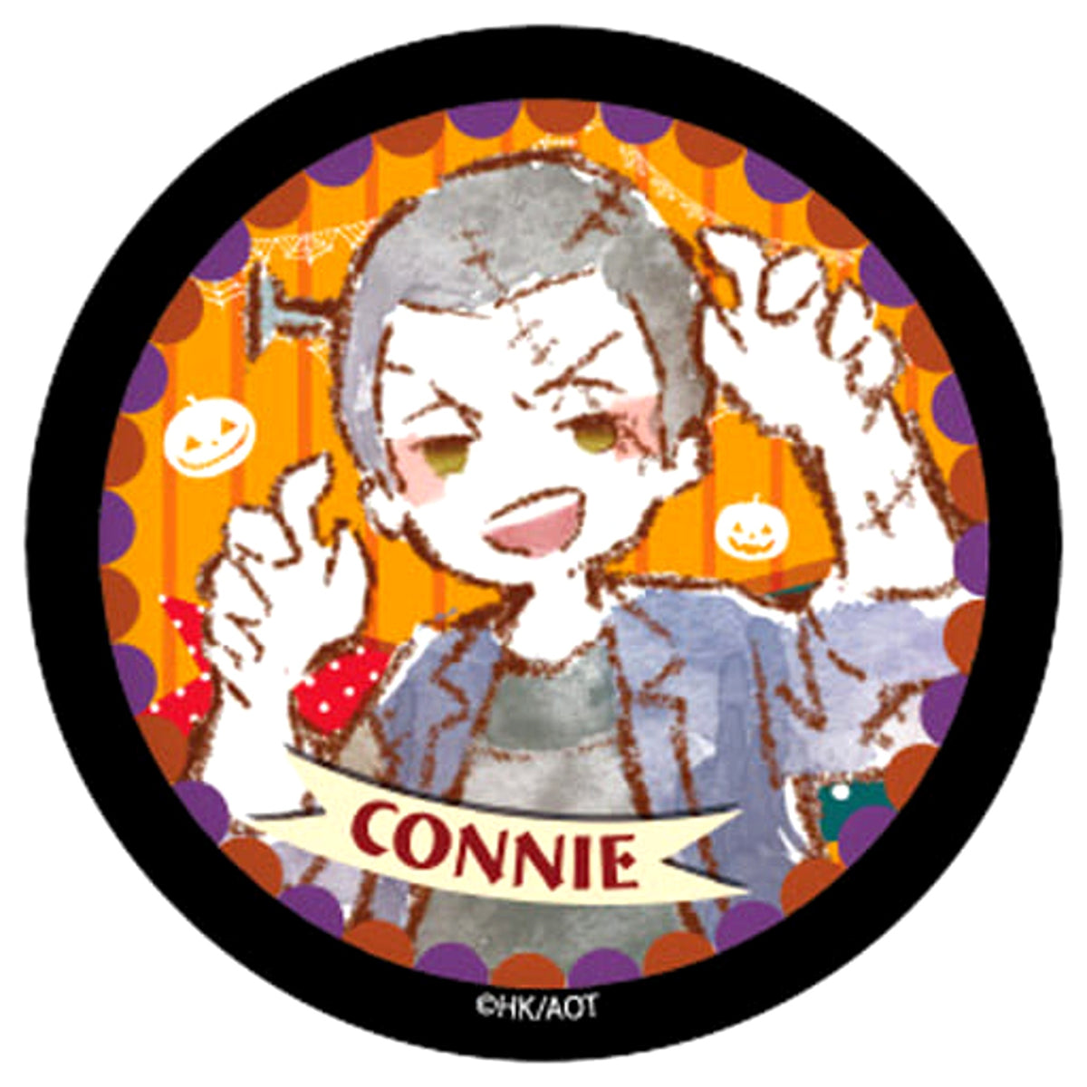 Attack on Titan Connie Springer Graph Art Design Blind Packaged Can Badge Halloween Ver.03 Buttons [USED]