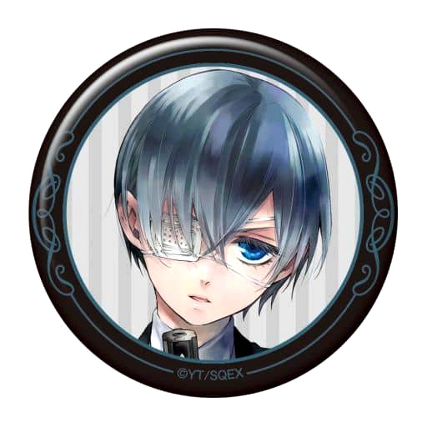 Black Butler Ciel Phantomhive Front Original Version Character Badge Collection Buttons [USED]