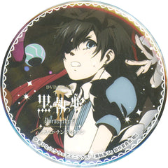 Black Butler II Ciel Phantomhive Alice Costume Background Black Can Badge Namco Namja Town Limited DVD Release Commemoration Black Butler Mini Attraction Table Cloth Pull Grell Sutcliff Level Prize Buttons [USED]
